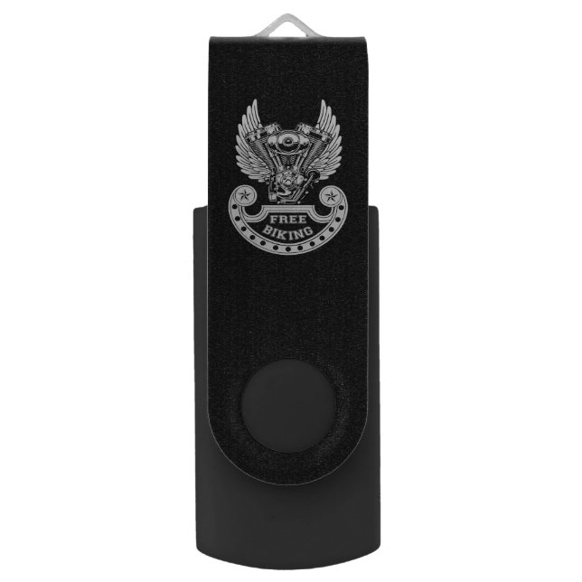 Free biking flash drive (Front Vertical)