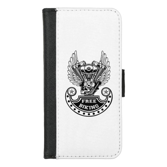 Free biking iPhone wallet case (Front)