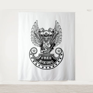 Free biking tapestry