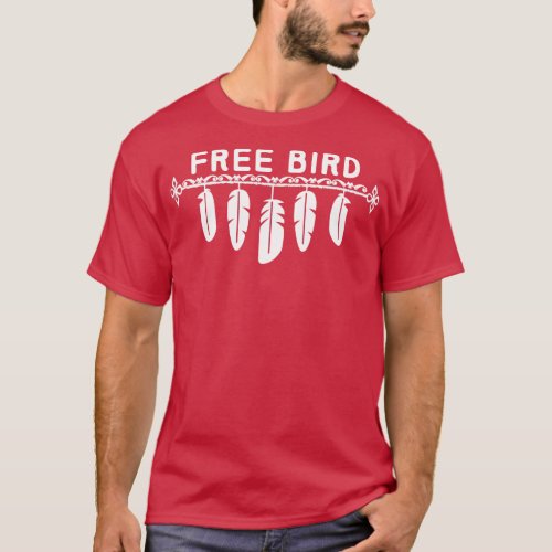 Free Bird 70s Feather T_Shirt