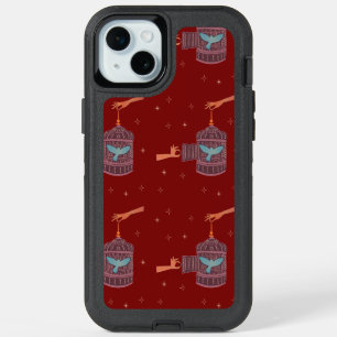Free Bird Birdcage Folk Art Hands and Blue Bird iPhone 15 Plus Case