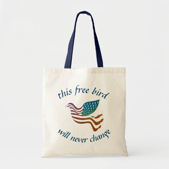 Free bird Budget Tote Bag (Front)