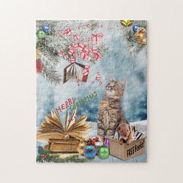 Free Books for Christmas Jigsaw Puzzle (Vertical)