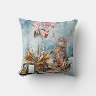 Free Books Throw Pillow