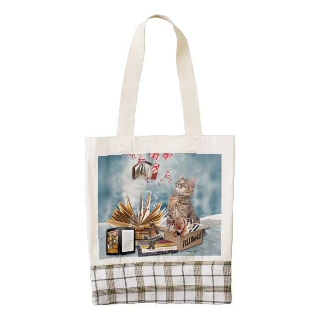 Free Books Zazzle HEART Tote Bag (Front)
