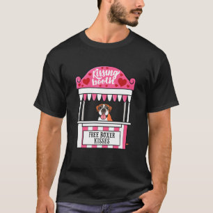 Free Boxer Dog Kisses Kissing Booth T-Shirt