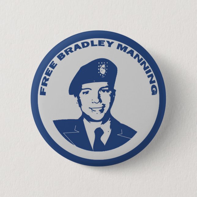 FREE Bradley Manning Pinback Button (Front)
