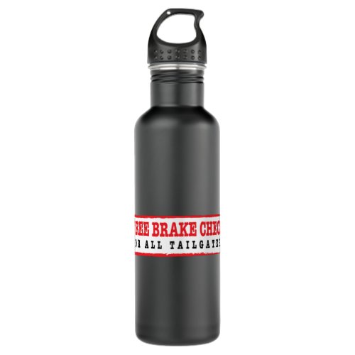 Free Brake Check for Tailgaters 8 Stainless Steel Water Bottle