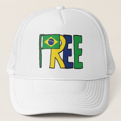 Free Brazil Trucker Hat