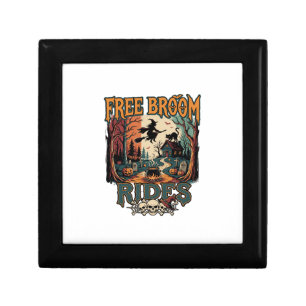 Free Broom Rides Halloween Witch Cat Skulls_1 Gift Box