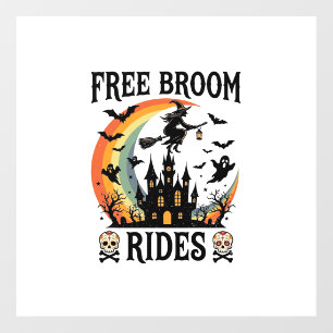 Free Broom Rides Halloween Witch Haunted Castle Sk Floor Decals