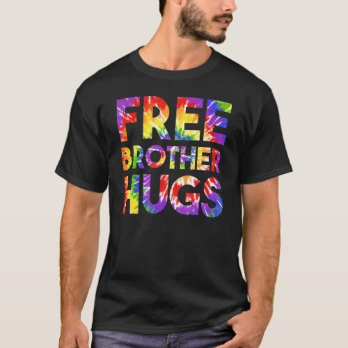 Free Brother Hugs Coming Out Gay Pride Lgbt Stuff  T_Shirt