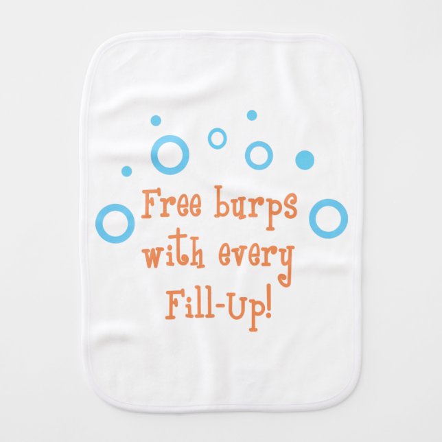 Free Burps Baby Burp Cloth (Front)