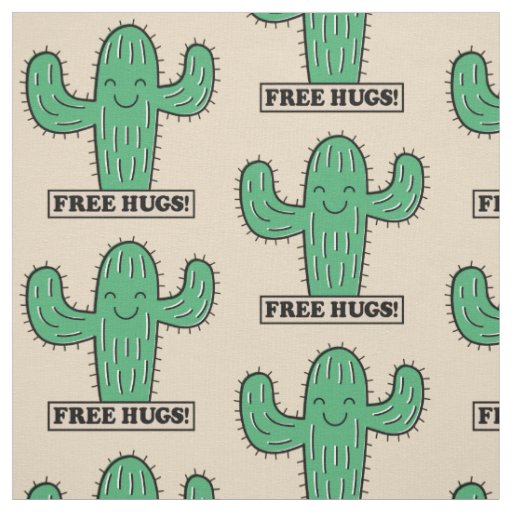 Free Cactus Hugs custom fabric