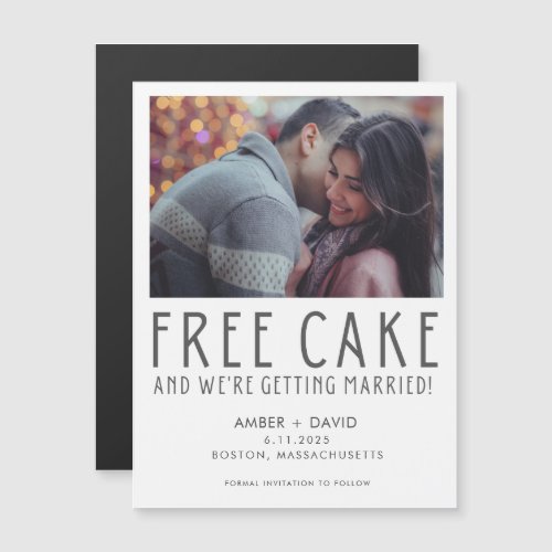 Free Cake Photo Wedding Funny Save the Date