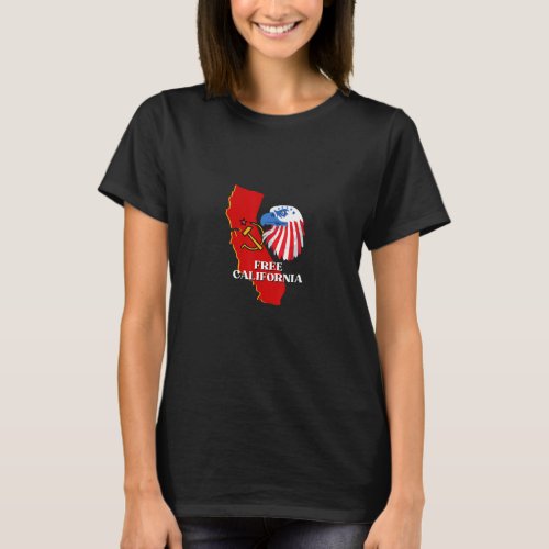 Free California Conservative USA Patriot for Freed T_Shirt