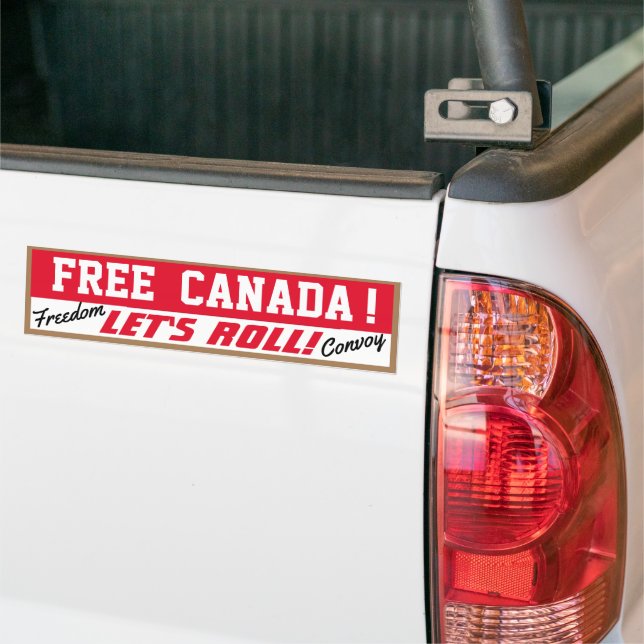 Free Canada  Let's Roll! Bumper Sticker (On Truck)