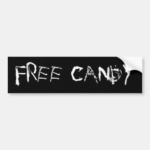 Free Candy Bumper Sticker