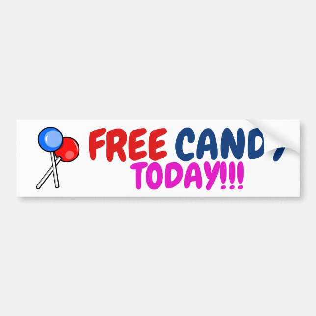 FREE Candy TODAY!!! sticker (Front)