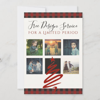 FREE Christmas Card Invite Design Service