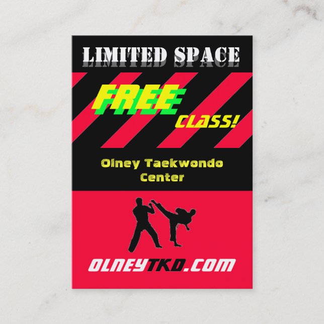 Free Class 2 Business Card (Front)
