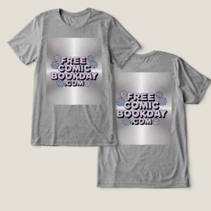 Free Comic Book Day Grey T-Shirt Tri-Blend Shirt