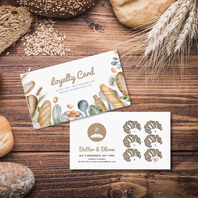 Free Croissant Boho Bakery Loyalty Card (Free Croissant Boho Bakery Loyalty Card)