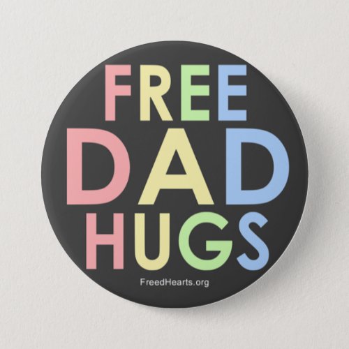 Free Dad Hugs button Button