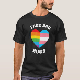 Free Dad Hugs Lgbt Pride T-Shirt