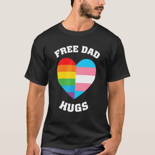 Free Dad Hugs  Lgbt Pride T_Shirt