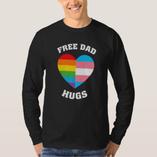 Free Dad Hugs Lgbt Pride T-Shirt