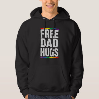 Free Dad Hugs Lgbt Supports Happy Pride Month Hoodie