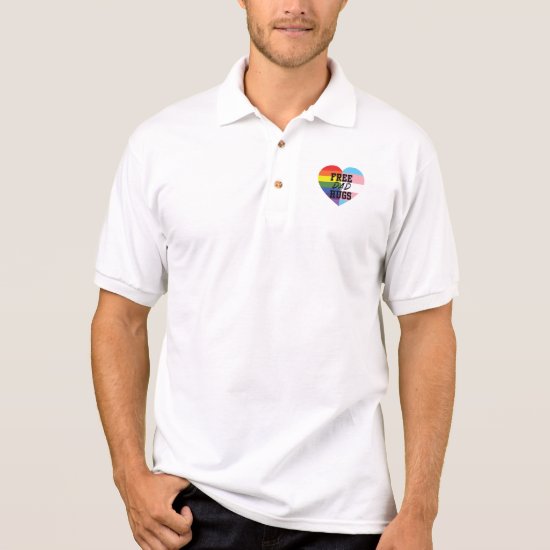 Free Dad Hugs LGBTQ (E)quality Goods Polo Shirt