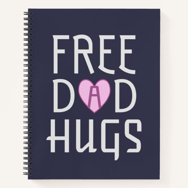 Free Dad hugs Notebook (Front)