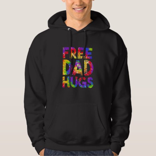 Free Dad Hugs Pride Lgbtq Gay Rights Straight Supp Hoodie