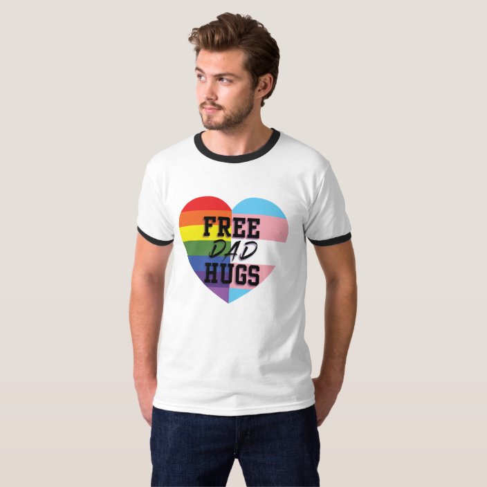 Free Dad Hugs Two Tone Shirt Zazzle Com