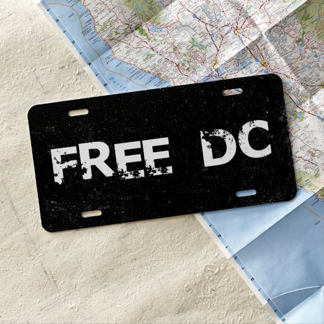 Free DC Washington Free DC License Plate (In Situ)