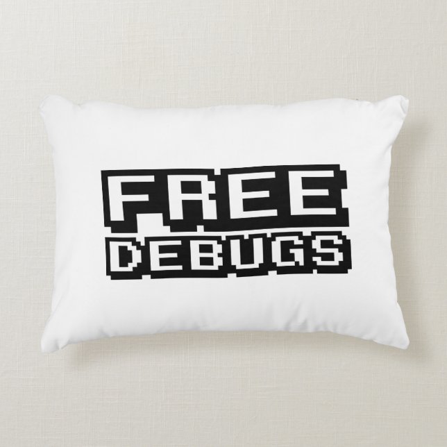 FREE DEBUGS DECORATIVE PILLOW (Front)