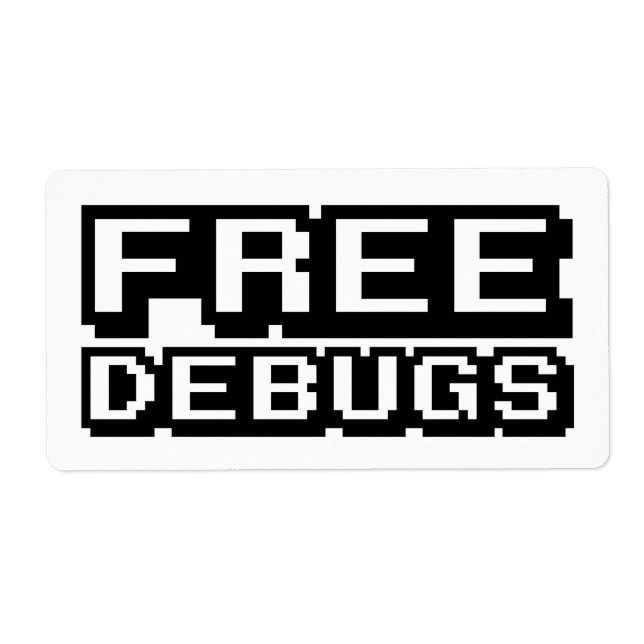 FREE DEBUGS LABEL (Front)