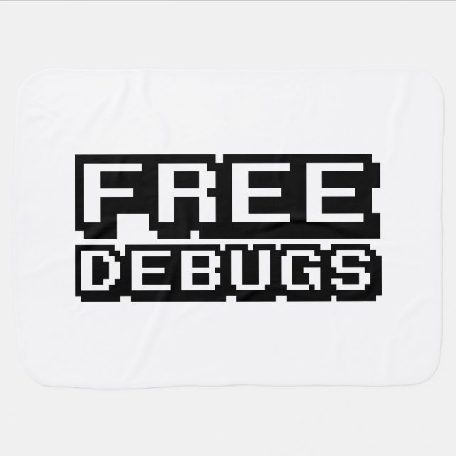 FREE DEBUGS RECEIVING BLANKET (Horizontal)