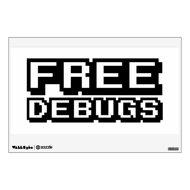 FREE DEBUGS WALL STICKER (Front)