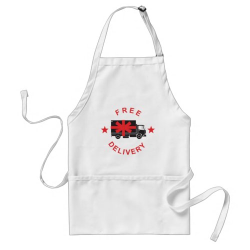 Free Delivery Truck Adult Apron