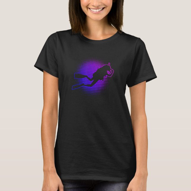 Free Dive Scuba Diving Scuba Diver T-Shirt (Front)
