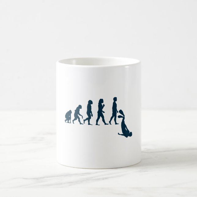 Free Diver Evolution Free Diving Apnea Diver Coffee Mug (Center)