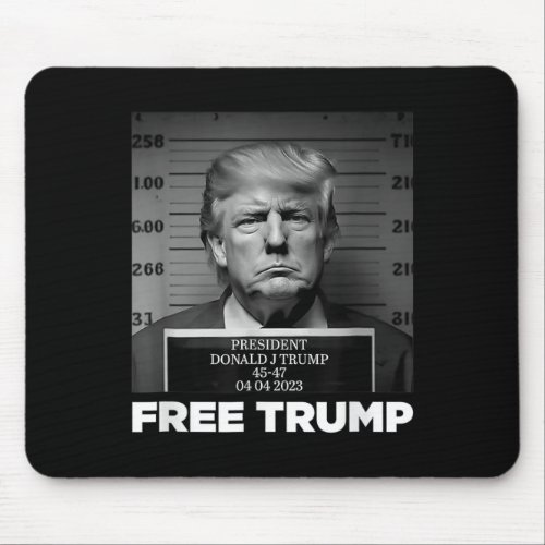 Free Donald Trump Mug Shot  Mouse Pad
