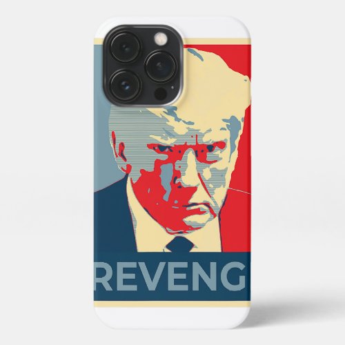 Free Donald Trump mug shot republican revenge MAGA iPhone 13 Pro Case