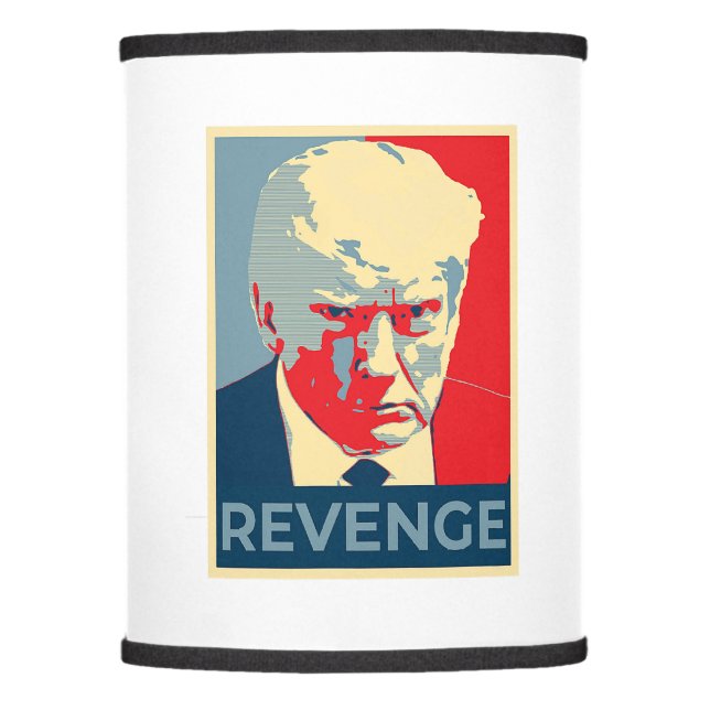 Free Donald Trump mug shot republican revenge MAGA Lamp Shade (Front)