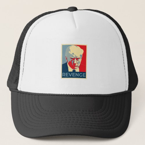 Free Donald Trump mug shot republican revenge MAGA Trucker Hat