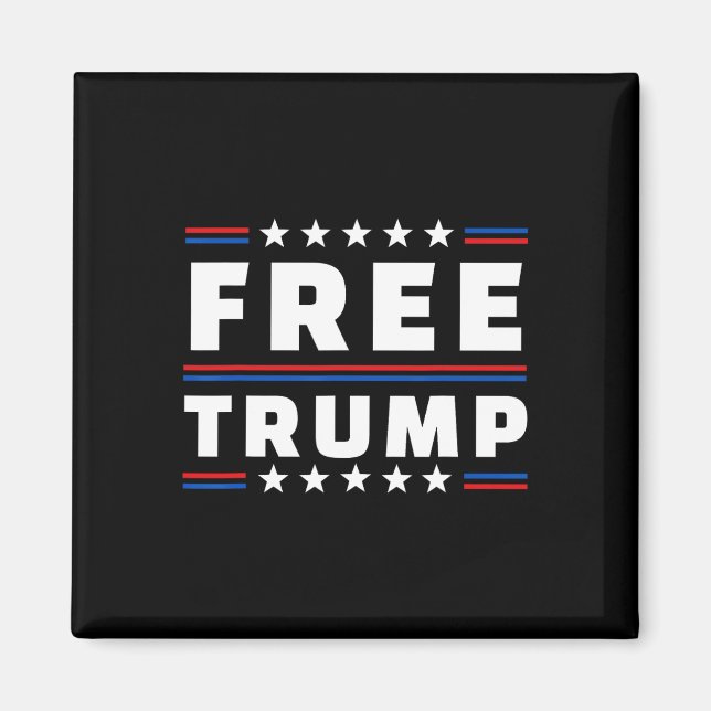 Free Donald Trump Republican Support  Magnet (Front)