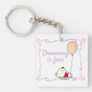 Free Dreams Bear with Balloons Keychain